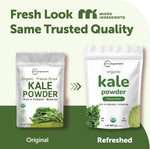 Micro Ingredients organic kale powder texture and fine green powder