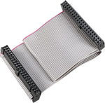 Rolled 20cm grey flat ribbon cable displayed against a neutral background