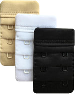Women Pack of 3 Soft Comfortable 2 Hooks Bra Extender,2.4"x 1.5" - Image 14
