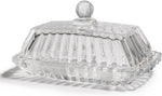 Mamalucky vintage style amber butter dish packaged for home kitchen use