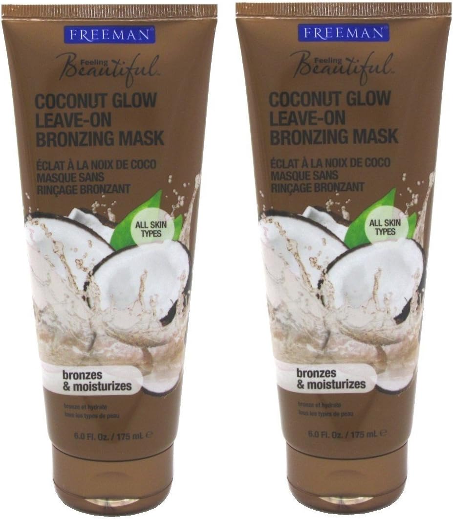 Freeman Feeling Beautiful Coconut Glow Leave-On Bronzing Mask front view self tanner