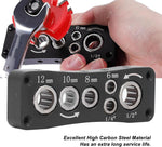 Tyenaza high carbon steel router bit organizer angled view