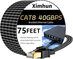 Cat 8 Ethernet Cable 30FT, High-Speed Internet Cable Network Cord | Nylon Braided,with RJ45 Connector, 40Gbps 2000MHz Heavy Duty LAN Cable Indoor&Outdoor for Modem/Router/Gaming/PC - Image 11