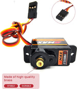 Hoplex SCX24 upgrade servo showing aluminum mount components