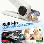 Close up of Vtopvmax nail trimmer grinding head and clipper