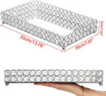 Hipiwe large rectangular cosmetic tray holding perfume bottles