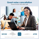 ICOMTOFIT wireless headset worn on ear demonstrating fit
