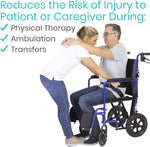 Physical therapy walking belt with secure quick release clasp