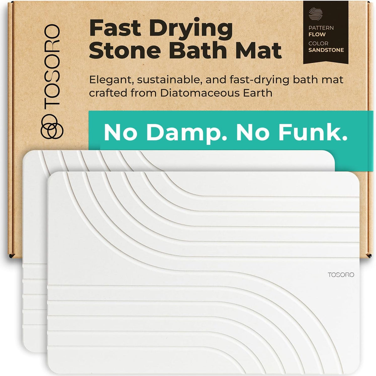 Stone Bath Mat Diatomaceous Earth Shower Mat Non-Slip Super Absorbent Diatomite Stone Bath Mats for Bathroom Floor Quick Drying Natural Easy to Clean (23.5 x 15) - Graphite - Image 13