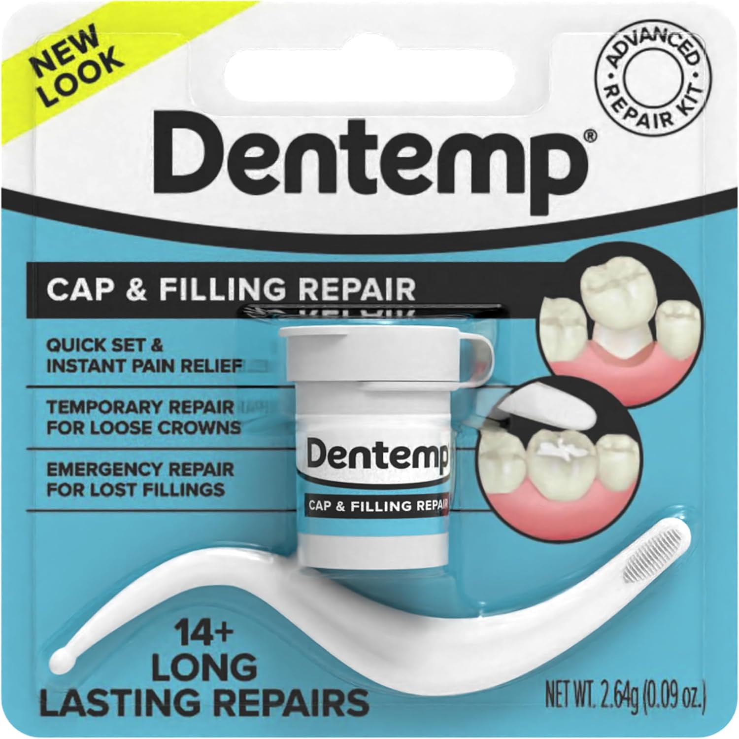 Dentemp dental repair kit front view package