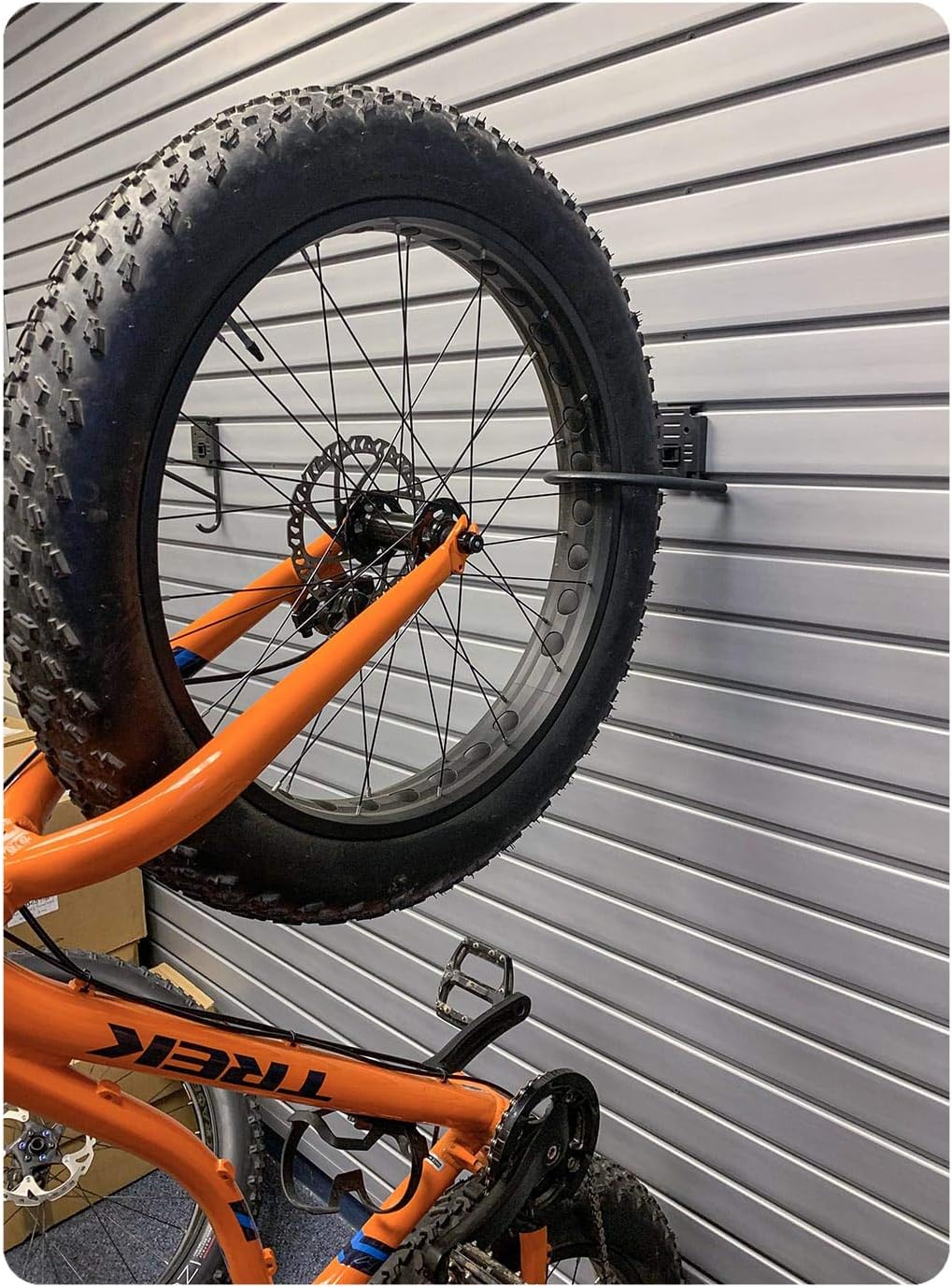 Close up of protective soft touch rubberized bike hook coating