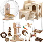 Sonwyoung guinea pig and rat cage accessories collection with fifteen distinct chew elements.