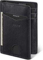 VULKIT Bifold Front Pocket Slim Wallet RFID Blocking Minimalist Thin Leather Credit Card Holder Wallet for Men and Women Carbon Fiber - Image 15