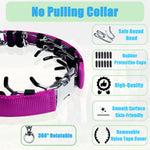 Side profile of the quick release buckle on the pink training collar