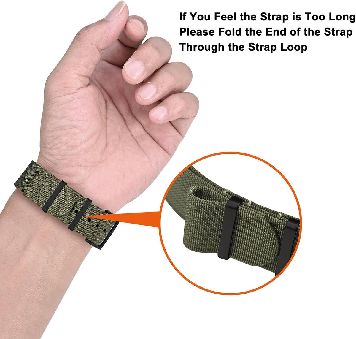 ANNEFIT tactical watch strap lifestyle perspective on wrist