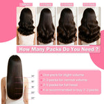 Aison Jet Black Tape in Hair Extensions Human Hair 18 Inch 40G Invisible Real Human Hair Extensions 20 Pcs/Package - Image 9