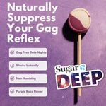 Sugar Splash throat relaxing lollipop pack displaying the premium USA imported intimacy wellness product.