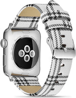 MeShow tartan plaid Apple Watch replacement strap front view accessory