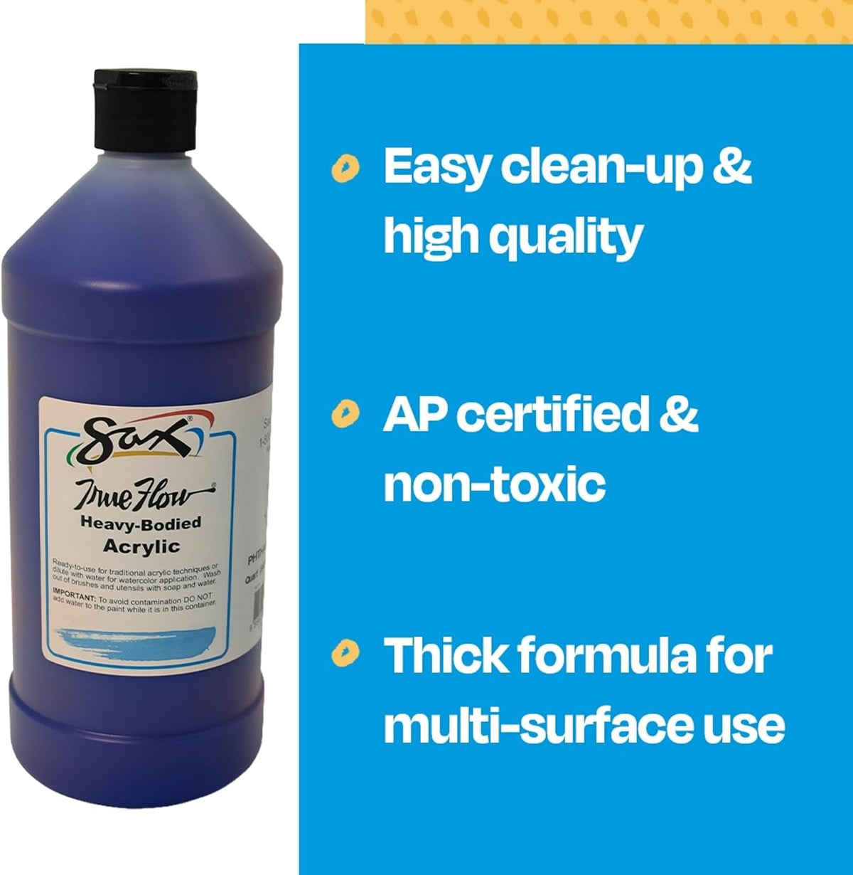 Sax phthalo blue paint studio setting