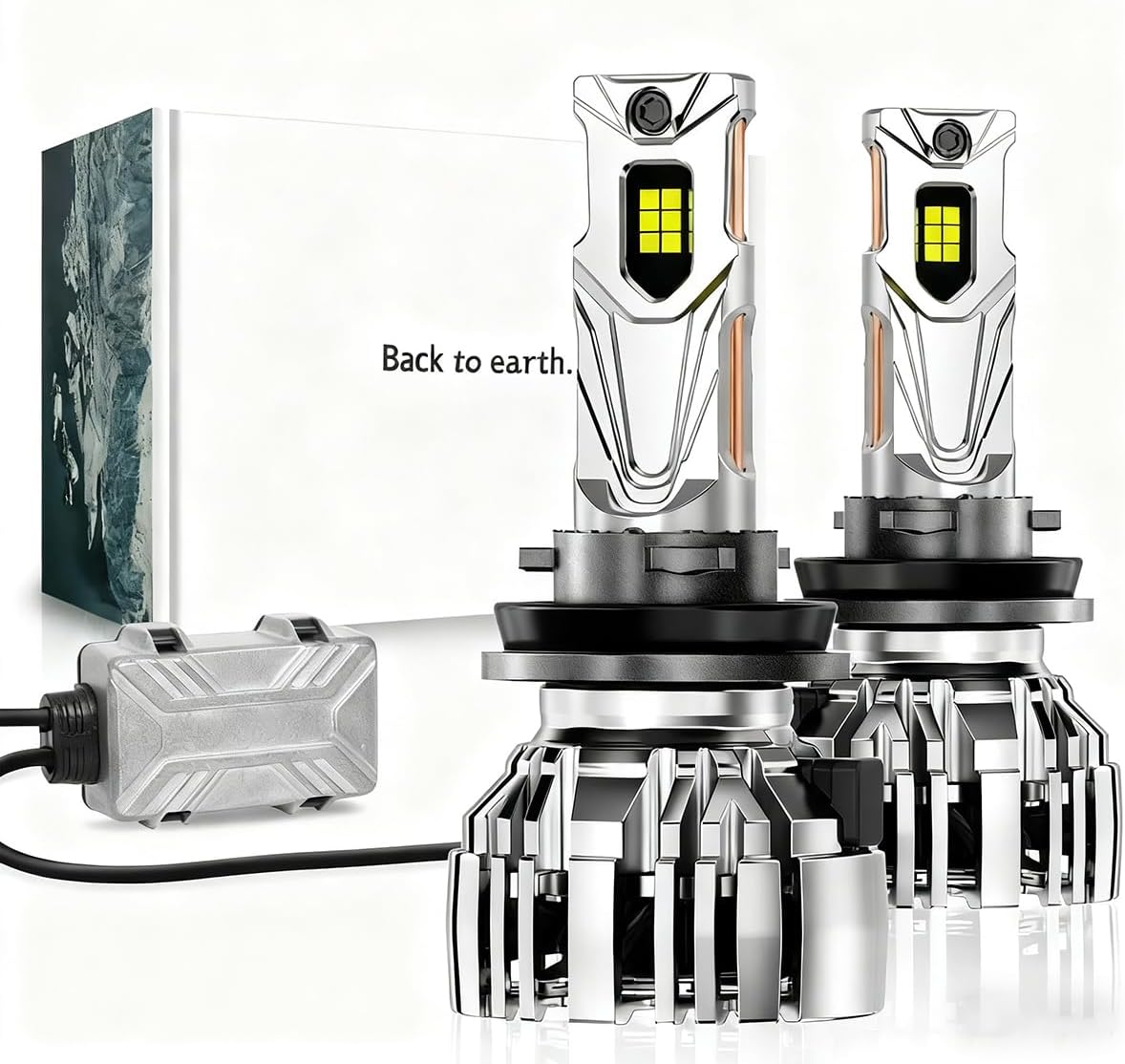 NOVSIGHT H11 LED Fog Lights Bulbs front view packaging