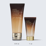Estee Lauder gentle non stripping gel face wash packaging layout.