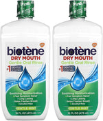Biotene alcohol-free mouthwash bottle label and branding