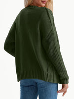 Lillusory long sleeve cotton sweater back view