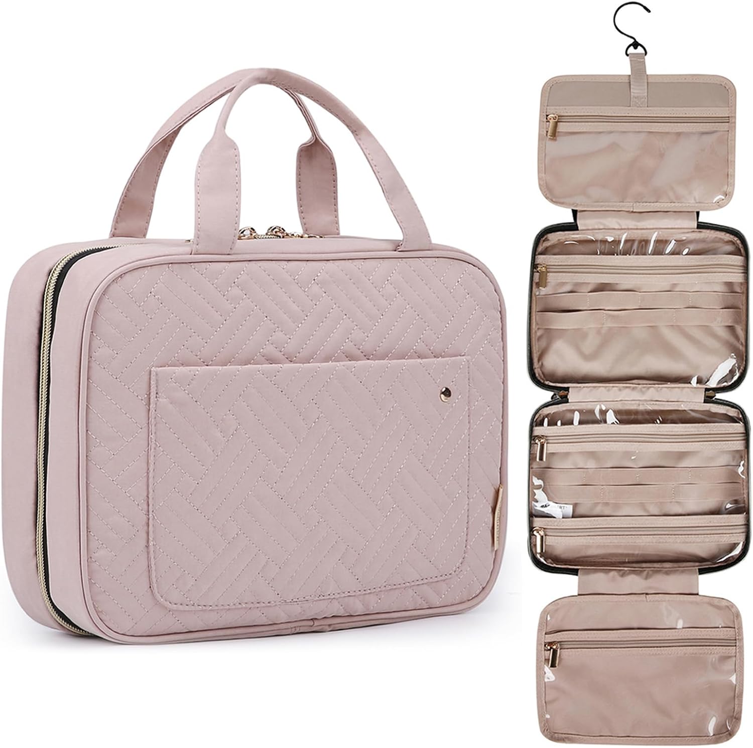 Bagsmart large toiletry bag front view