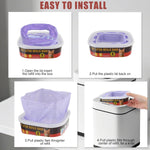 Heavy duty pet waste liner film demonstration showing thickness and durability