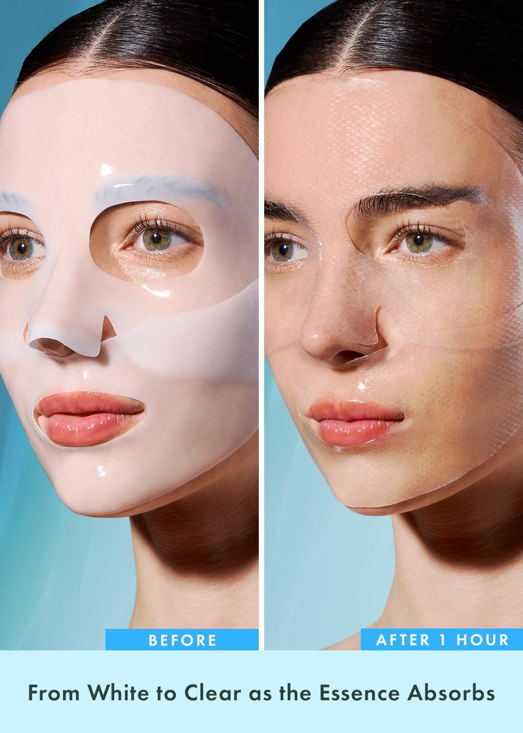 Rael anti slip embossed texture hydrogel mask material