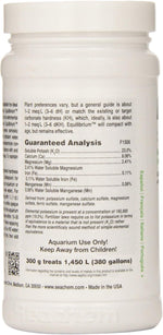 Seachem Equilibrium 300g container beside measuring spoon