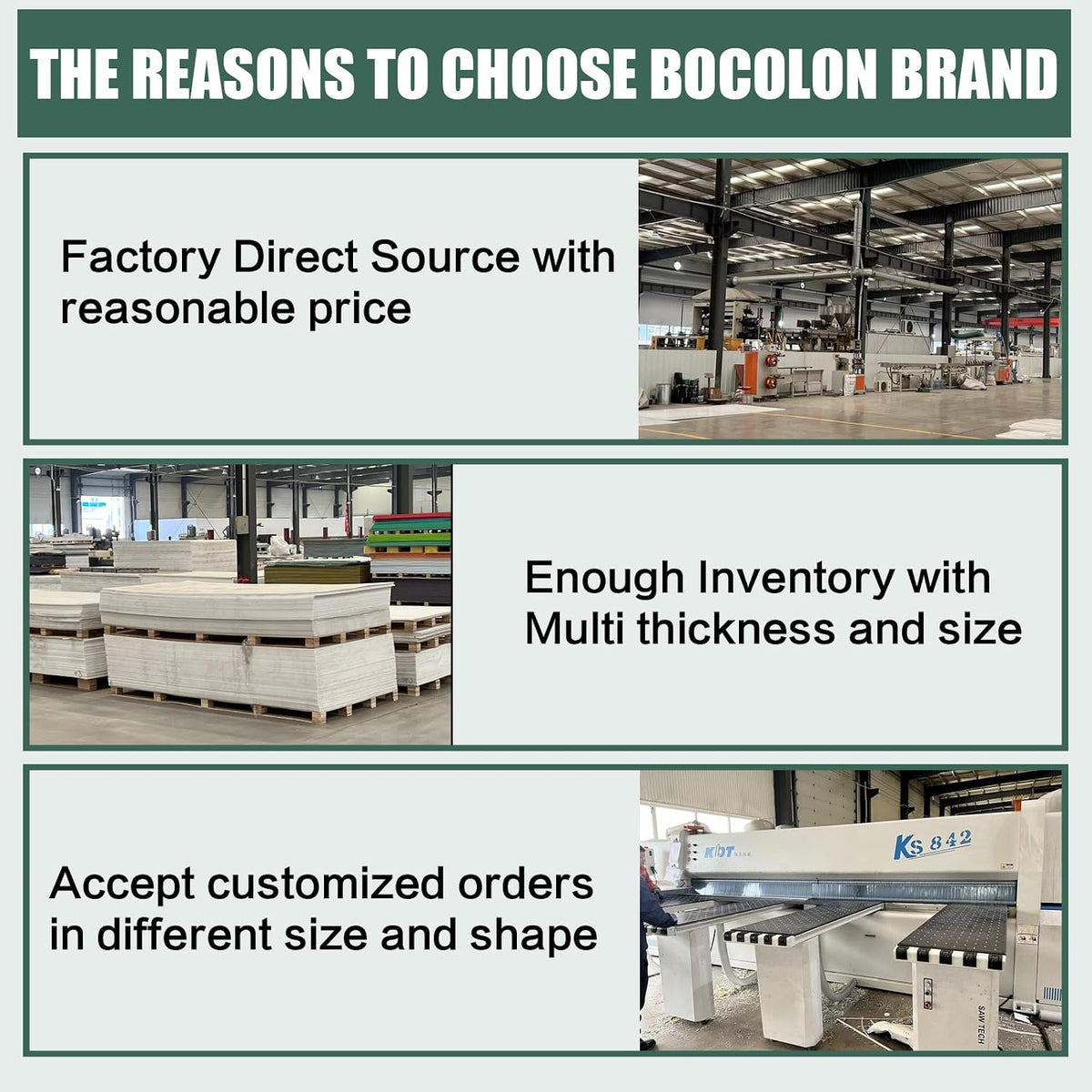 Bocolon industrial grade polyethylene sheet in use