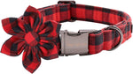 Unique Style Paws dog collar with bow displayed flat on surface.