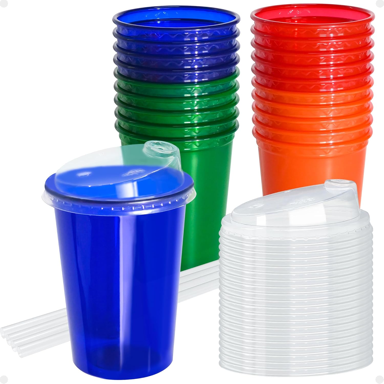 EcoDispose 12 fluid ounce kids sippy cups front view