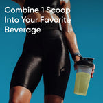 Nutritional facts and five grams micronized creatine serving size label view