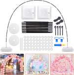 Chamvis Balloon Arch Kit front view displaying the complete adjustable frame setup for weddings.
