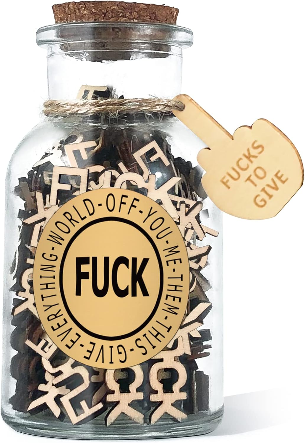 Lzaoa Jar of F 7 Ounce front view novelty gift