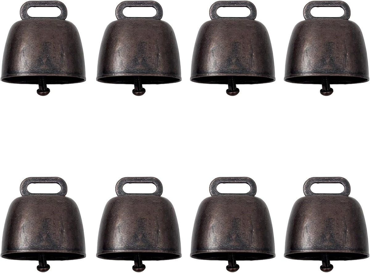 Attkryy 8-piece metal grazing bells set front view