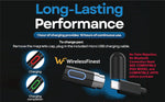 WirelessFinest stylus pen connected to USB charging cable