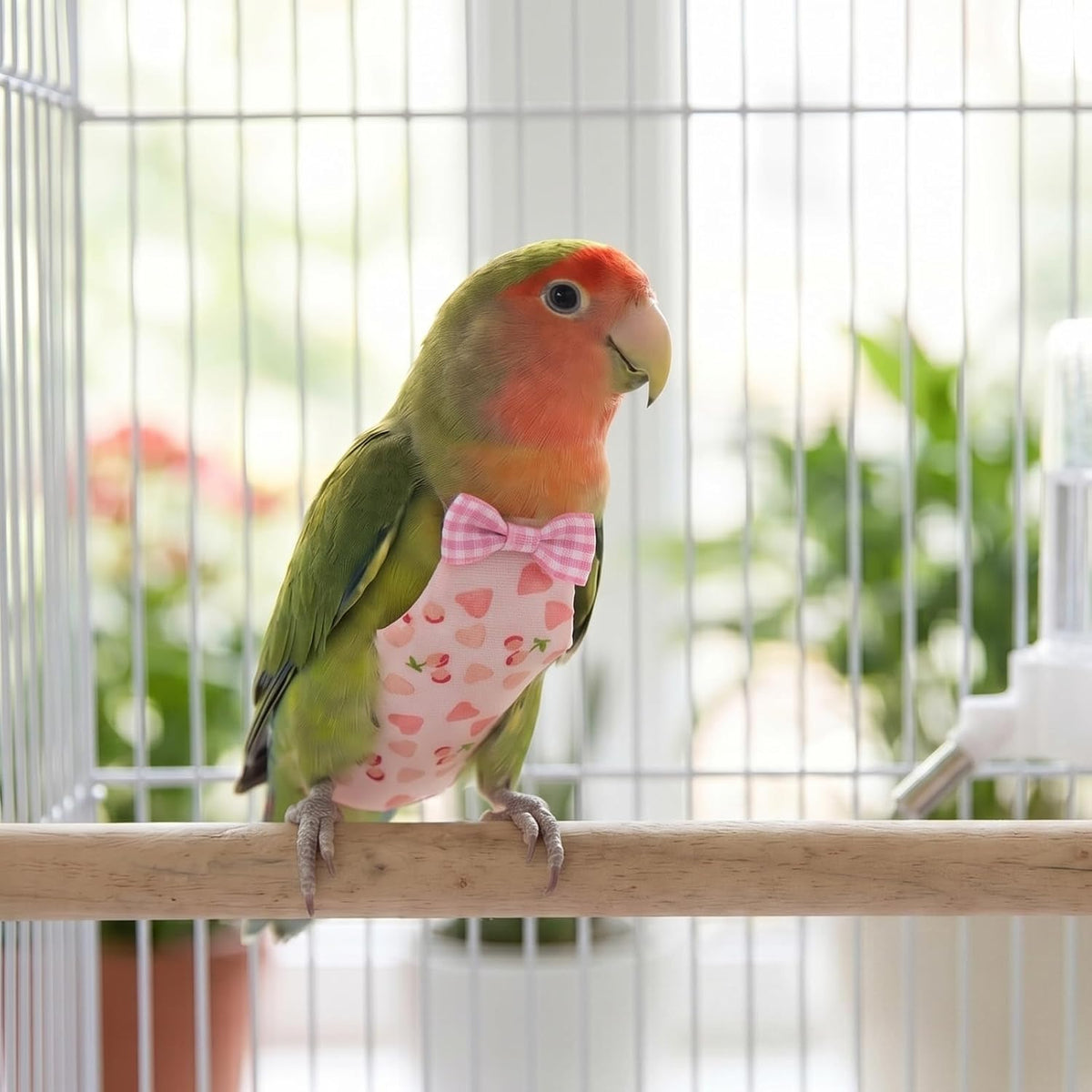 Skrfren bird nappy pants showing adjustable hook-and-loop closure