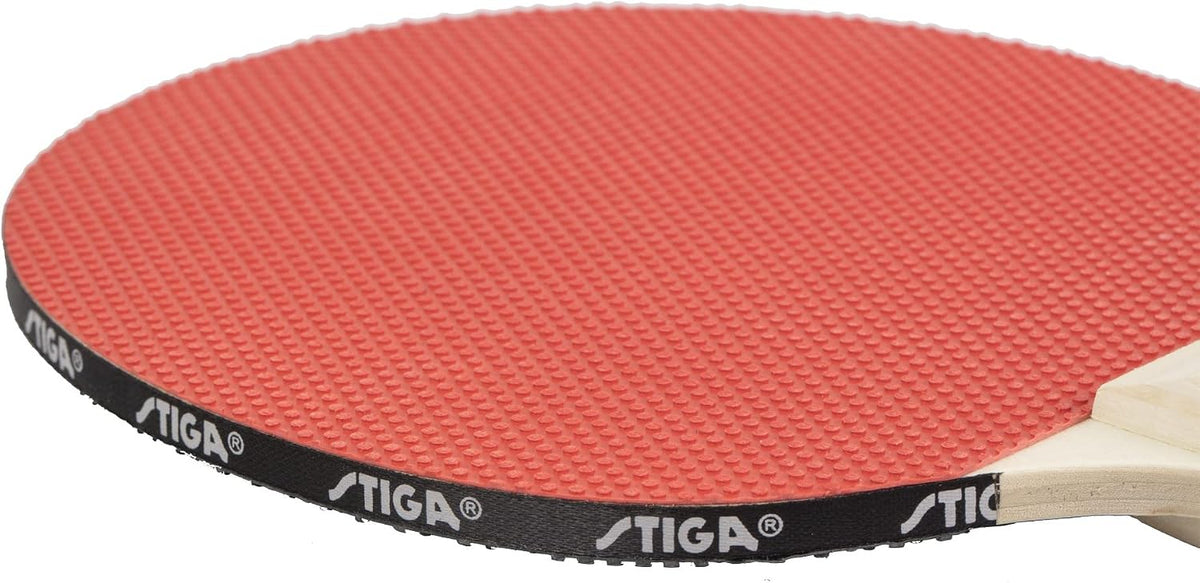 STIGA table tennis bat rubber texture and pips detail