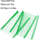Close up of polypropylene tag pins clip design