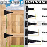 EVCUHASL 4 inch gate hinges with screws