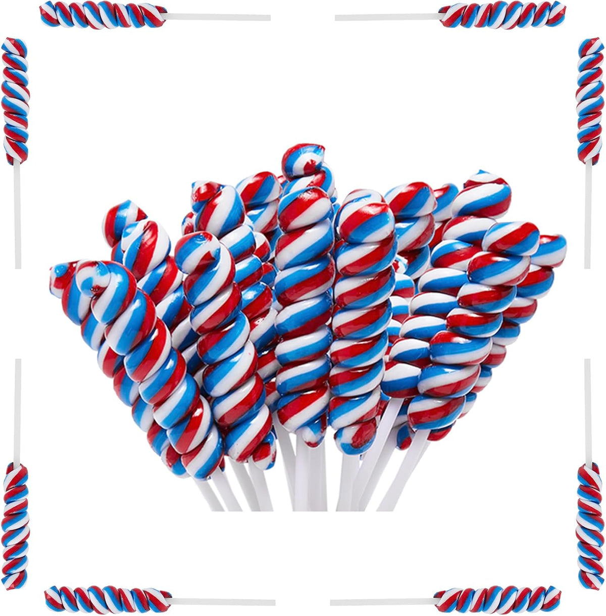 Twisty Lollipop, Rainbow Twist Lollipops Individually Wrapped Bulk, Kid's Lollipops Candy for Birthday, 12g Mixed Fruit Flavor 30 Pack - Image 13