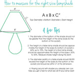 HomeRoots hardback empire lamp shade styled on a lamp base