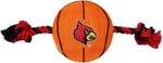 Pets First collegiate pet toy orange nylon texture