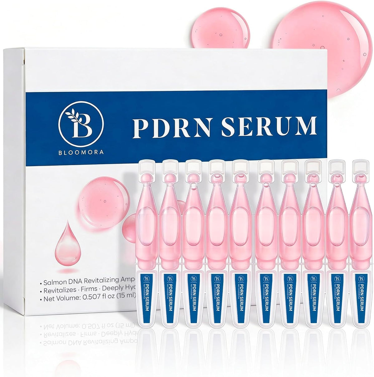 Bloomora Salmon DNA PDRN Serum front view packaging