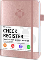 Check Register - Elegant Check Registers for Personal Checkbook with Check & Transaction Registers, Hardcover Checkbook Log 5.2x7.6" (Mint Green) - Image 11