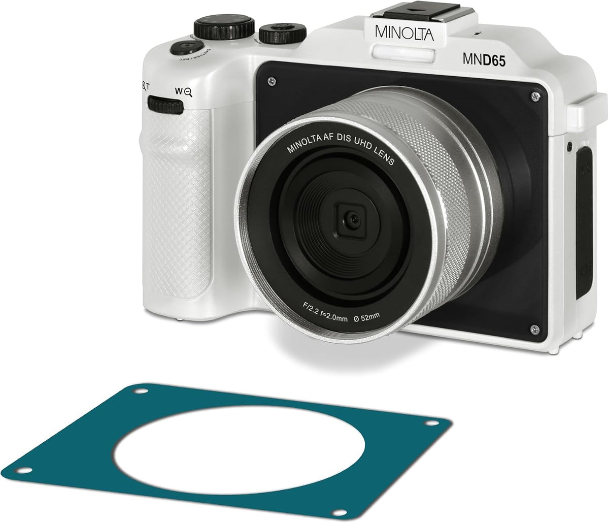 Minolta Digital Camera - 56MP Photos, 4K 60FPS Video, Dual-Lens Selfie Design, 18X Zoom, Wi-Fi, RAW/JPEG Capture, 3" LCD, Compact Travel Camera (Black) - Image 10