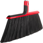 Meijubol angle broom front view showing 14 inch wide head.